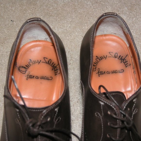 Santoni Fatte a Mano Stafford Brown Oxfords Sz 9.5 main image 9